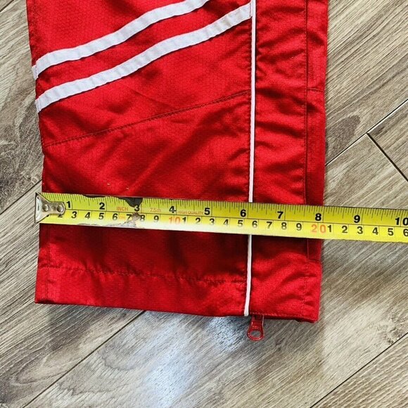 Vintage Kewl Youth (10-12) Trackpants Red Activewear Old school Wind Sport Pants - Picture 9 of 12